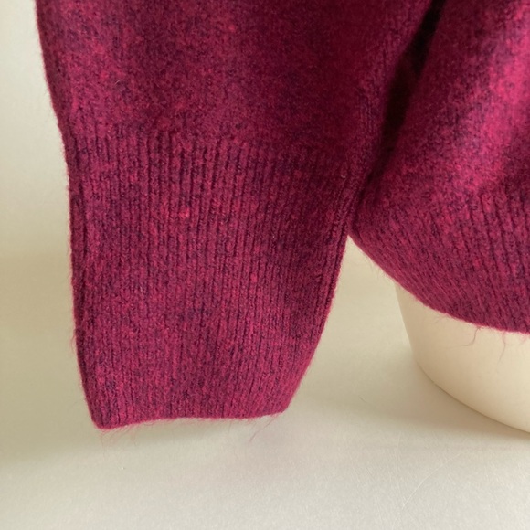 New Vince Camuto Burgundy Polyester Acrylic Crew Neck Pullover size XXL - Picture 4 of 12